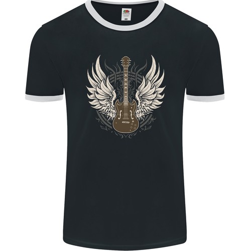 Shirt ringer uomo - wings, rock