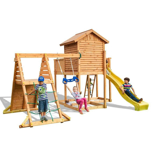 Parco giochi con - , altalene