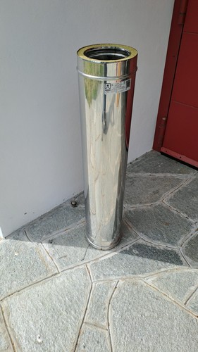 Tubo canna fumaria coibentato - canna,