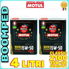 MOTUL CLASSIC 2100 15W50 OLIO MOTORE SEMI-SINTETICO AUTO EPOCA 4 LITRI 02MO74