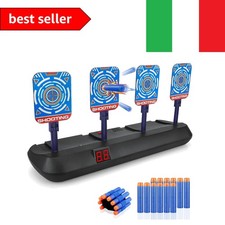 Tiro al Bersaglio per Nerf,Bersaglio Digitale Elettrico, 20 Proiettili, Gioch...