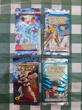 CAVALIERI DELLO ZODIACO Lotto 4 Bustine Sigillate Cards Lamincards