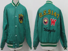 WRANGLER USA GIACCA JACKET JERSEY BOMBER UOMO VARSITY NO JEANS RARE VINTAGE