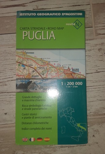 Carta stradale cartina - cartina, puglia