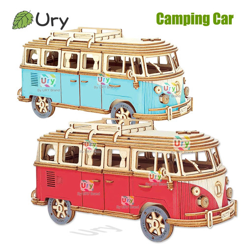 Puzzle legno vw bus - in, 3d