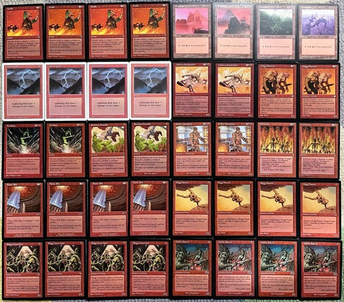 Mazzo burn vintage mtg magic - mtg,