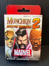 Giochi Munchkin Marvel 2 Mystic Mayhem Steve Jackson NUOVI RARI espansione carte