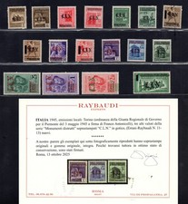 C.L.N. Torino - Emissione locale serie completa 17 valori - MNH