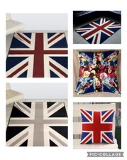 TAPPETO/COPRICUSCINO BANDIERA UNION JACK TRADIZIONALE, MEDIO-GRANDE ROSSO BIANCO BLU