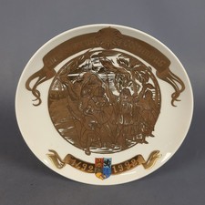 Piatto Porcellana Il Coccio Pretolesi Musanti Cinquecentenario Colombo 1492-1992