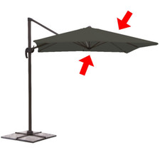 Telo Ricambio Per Ombrellone Deluxe 3X4M Tortora