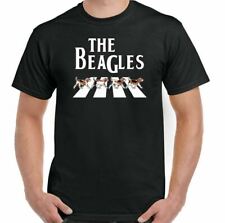 Beagle T-Shirt,Cucciolo Cane Uomo Unisex Divertente T-Shirt Beatles Parodia