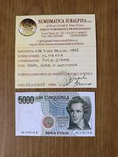 BANCONOTA LIRE 5000 BELLINI