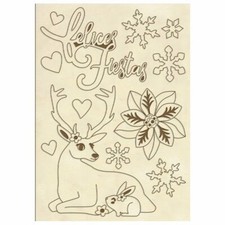 Sagome in legno Renna Felices