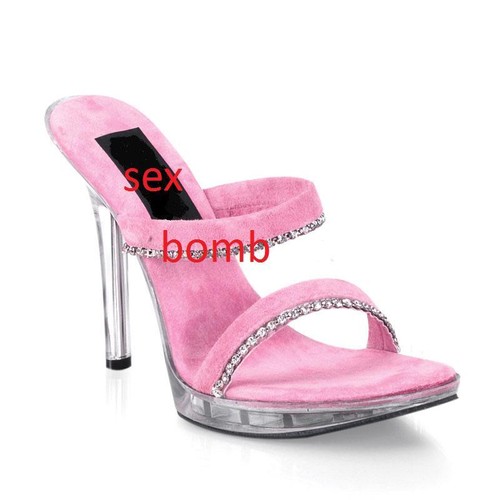 Sexy sandali rosa scamosciati - rosa,