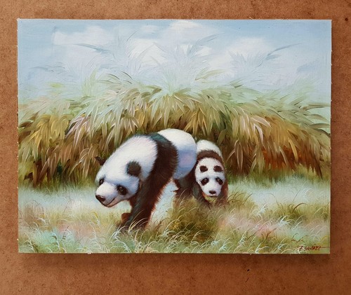 Panda giganti bambù - panda, in