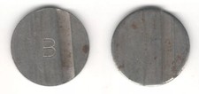 Gettone lettera metallico - gettone,