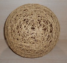 PLAFONIERA PARALUME SFERA PALLA GLOBO VIMINI CORDA LAMPADA RICAMBI RETRO VINTAGE