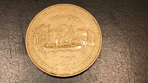 Moneta 200 lire - 200, centenario