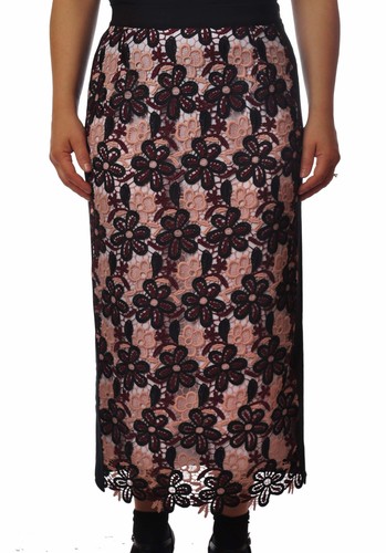 Donna gonna pizzo nero - 6,