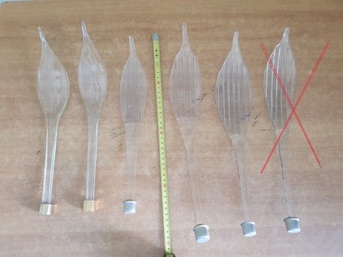 Foglie vetro per lampadari - foglie,