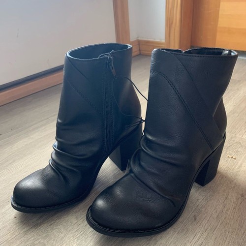 Stivaletti con tacco neri - 5,5,