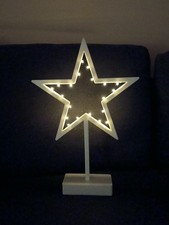 Lampada luce da tavolo Natalizia a forma di stella con base 39 cm