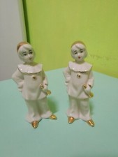 Statuetta Vintage anni 60 porcellana bianca di Capodimonte 2 Ragazzi