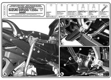 PL539 GIVI PORTAVALIGIE LATERALE MONOKEY per SUZUKI GSF 650 / S 2010 2011