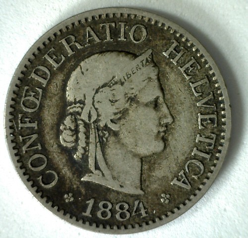 1884 svizzera centesimi - 1884, 10