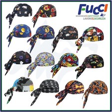BANDANA CHEF PIZZAIOLO PIRATA CICLISMO EGOCHEF COPRICAPO NODO COTONE UOMO DONNA