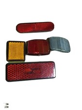 Set Kit Catadiottro / Catarifrangente Portapacchi Posteriore Bici MTB - City...