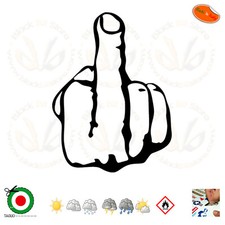 adesivi murali dito medio fuck