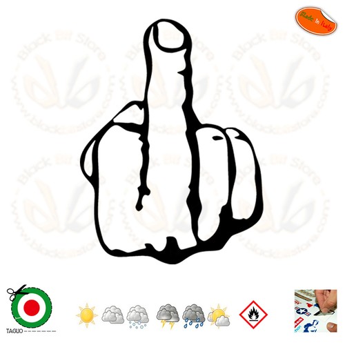 Adesivi murali dito - dito, fuck