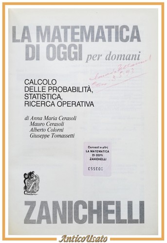 Matematica oggi per - matematica,