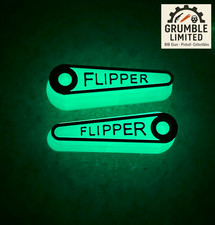 Gottlieb Pinball - Coppia di pipistrelli da 2 pollici Glow in Dark Flipper - stampati in 3D