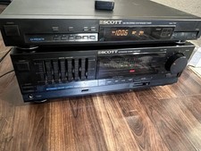 Amplificatore integrato stereo 120w Scott 1987 con equalizzatore e sintonizzatore T120 bel suono