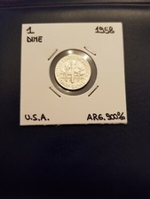 1958 United States 1 Dime