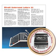 Olivetti Lettera 33 Typewriter