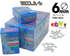 Rizla Filtri Punte Slim 6mm Rotolo 20 Confezioni 150 Filtri 3000