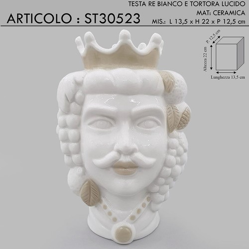 Statua scultura testa moro - scultura, di