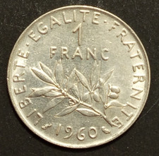 FRANCIA 1 FRANCO FRANC 1960 1961 1964 1966 68 72 1973 74 75 76 77 78 92 FDC UNC