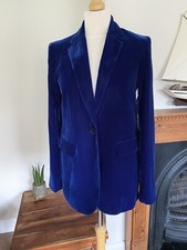 Blazer Zara in velluto blu