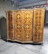 ARMADIO DECO' IN RADICA DI NOCE