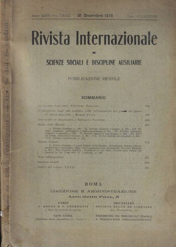 Rivista internazionale - internazionale, di