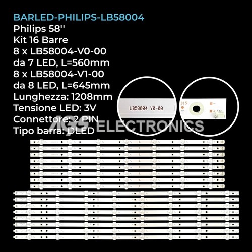 Kit barre strip led - 16, tv