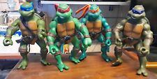 set di 4 TARTARUGA NINJA 30Cm RARE - MIRAGE STUDIOS PLAYMATES 2002 giant giganti