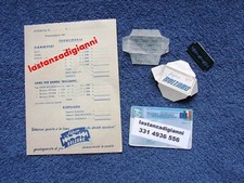 Lametta da barba BOLZANO lotto DUE pezzi Lama Rasoio + Ordine Acquisti anni 1950