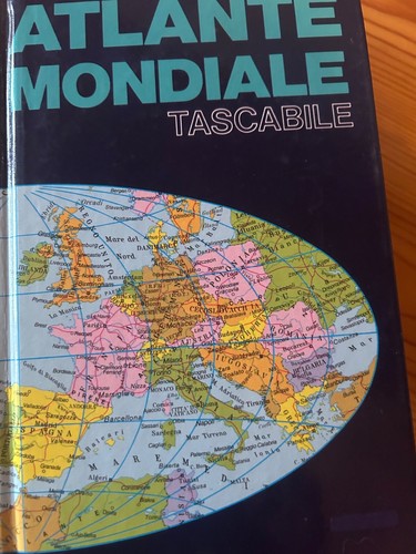 Libro vintage atlante mondiale - atlante,