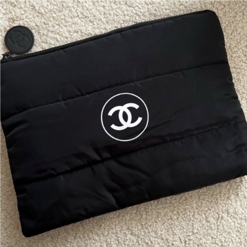 Chanel borsa trucco nera puffy - borsa,